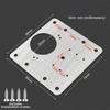 Thickened Cabinet Door Hinge Installation Plate Cupboard Door Hinge Mounting Plate  Household Tools