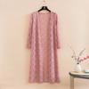 Women's Summer Thin Lace Cardigan Long-sleeved Jacket Shawl Plus Size Outer Matching Skirt Top