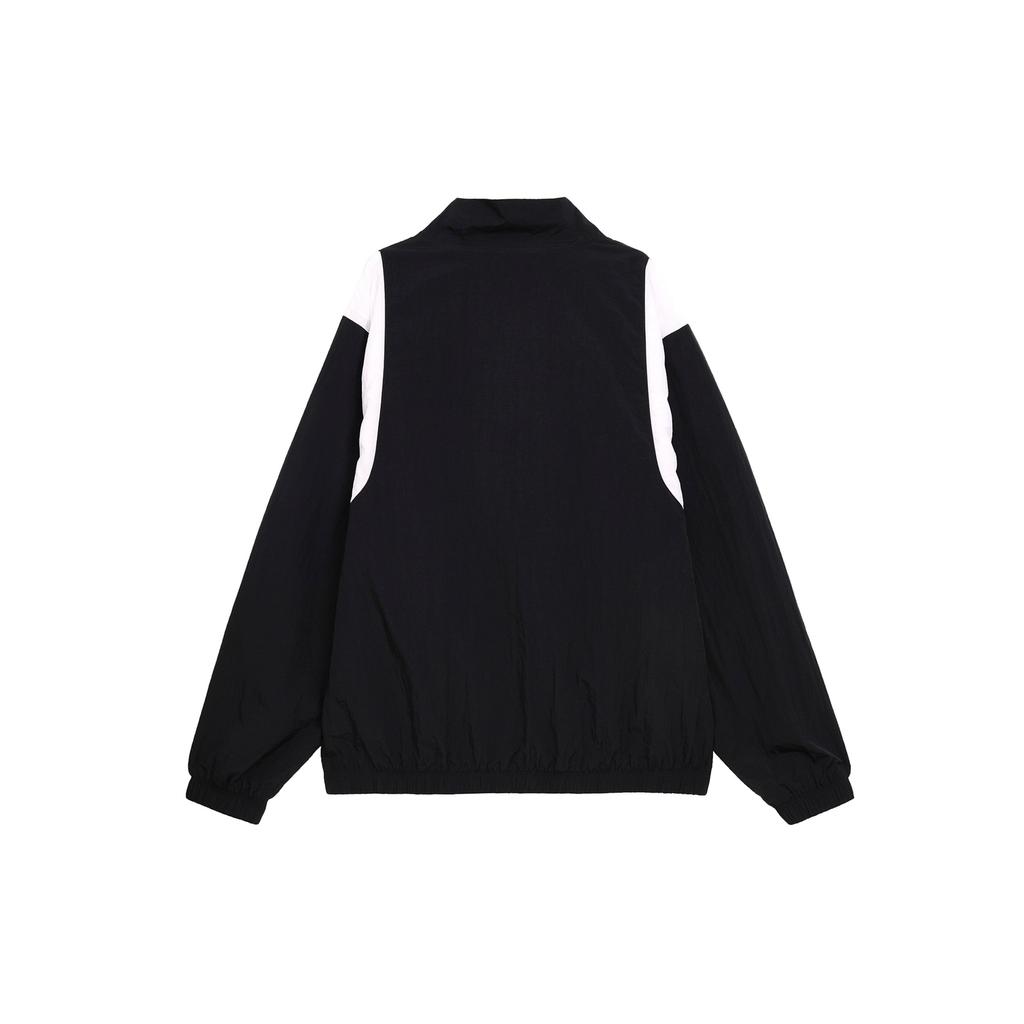 Jordan Solid Color Embroidered Zip Collar Jacket Men Jacket Black FN4622-010