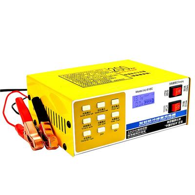 Автомобильное зарядное устройство 12V24V-AJ-618C 6-200AH Автоматическое интеллектуальное ремонтное универсальное зарядное устройство для аккумулятора мотоцикла