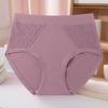 High-Waisted Cotton Briefs for Middle-Aged and Elderly Women - Comfortable, Breathable, Plus Size.
