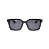 Minimalist Logo Textured Plate Square Sunglasses Men's