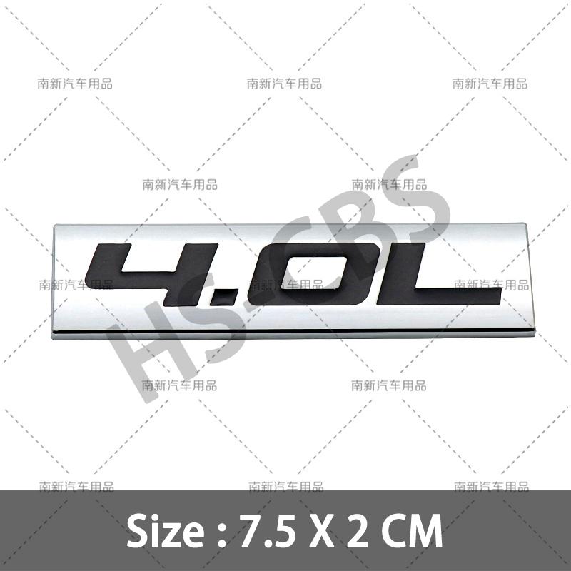 fsbn3 3D Metal 4.0L 4.6L 4.7L 5.0L 5.3L 5.7L Car Rear Trunk Emblem Badge For Jepp Dodge Volvo Ford Cadillac Chevrolet Honda Toyota