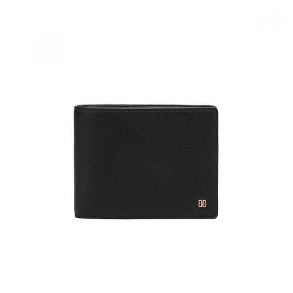 Daks Slim Wallet Black Imported Leather Interior Check Point Dbwa4f854bk