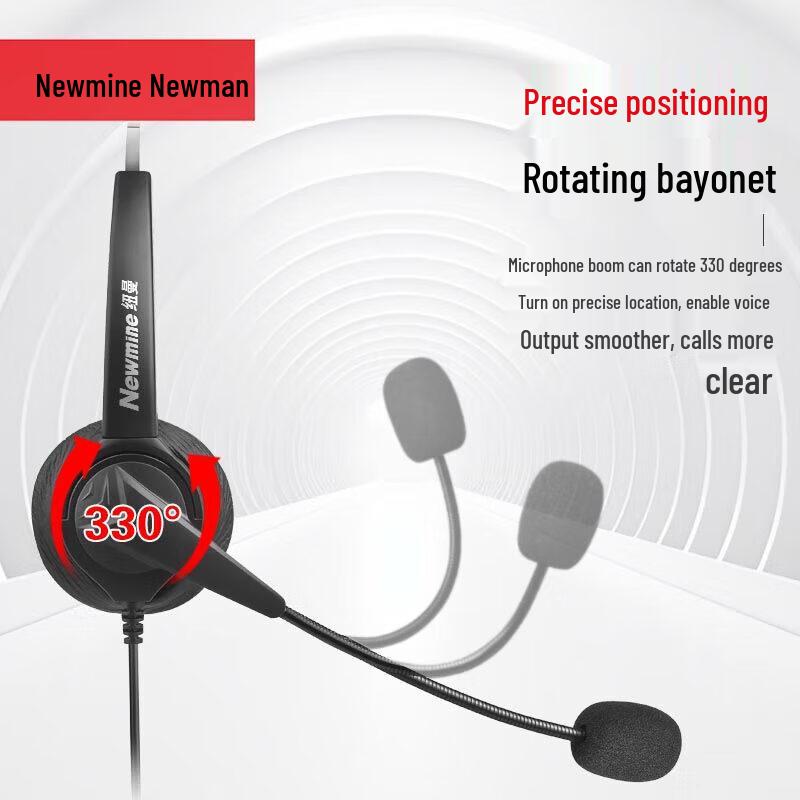 Newmine NM-HW8388-Q7 Monaural Office Headset (CN version)