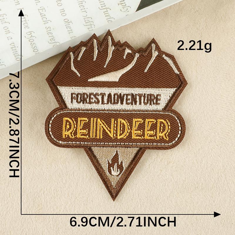 Outdoor Camping Embroidery Patch Iron On Patches For Clothing Thermoadhesive Patches On Clothes DIY Badges Applique On Jacket