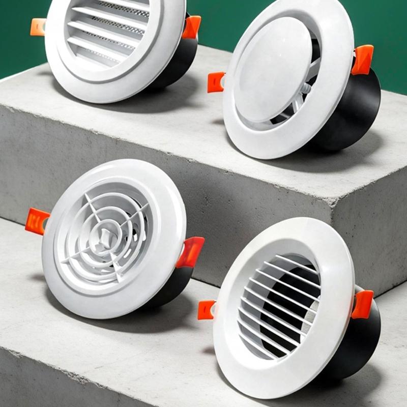 Circular Air Outlet Cover For Exhaust System 100mm Size acrylonitrile Adjustable And Flexible