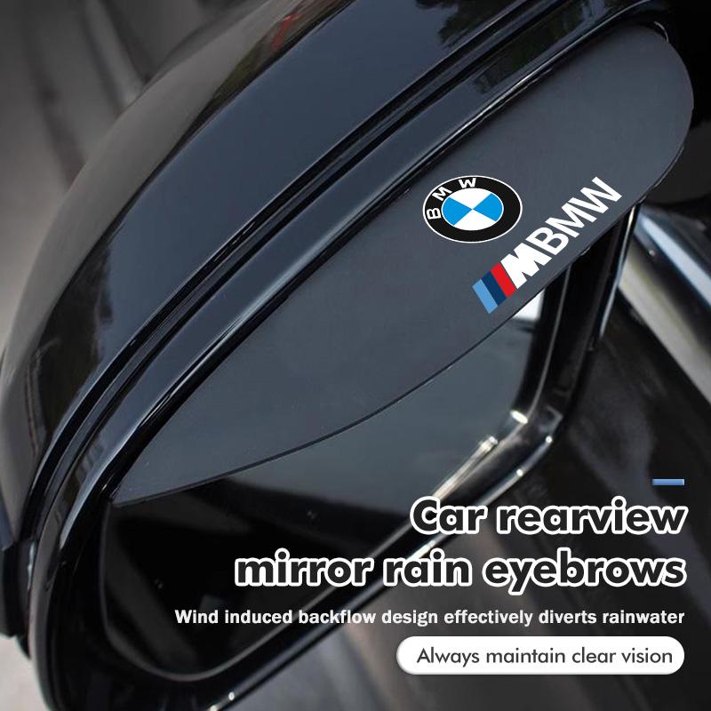 2pcs Carbon Car Rearview Mirror Rain Eyebrow Blocker Sun Visor For BMW M3 M5 X3 E93 F10 F20 F30 F40 F15 F25 F26 F31 F49 F86 YF4