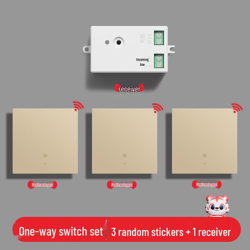 Умный беспроводной выключатель света с двойным управлением - Не требует проводки, 220В, система удаленного управления "мастер-ведомый"