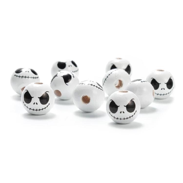 10 Pieces Wooden Bead for Crafts Handmade Round Beads for Jewelry Making