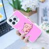 Милый мультяшный поросенок Чехол для телефона для iPhone 17, 16, 15, 14, 13, 12 Pro Max белый Конфетный Матовый Ударопрочный Чехол