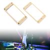 Zinc Alloy Pickup Mounting Ring, Set of 2Pcs Flat Top Bridge Neck Pickups Cover Frame Electric Guitar Replacement Parts
