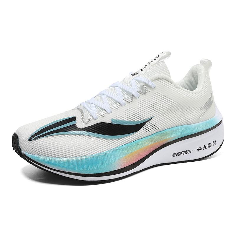 2025 новые летние профессиональные карбоновые кроссовки для бега с амортизацией, дышащие мужские спортивные кроссовки из сетки