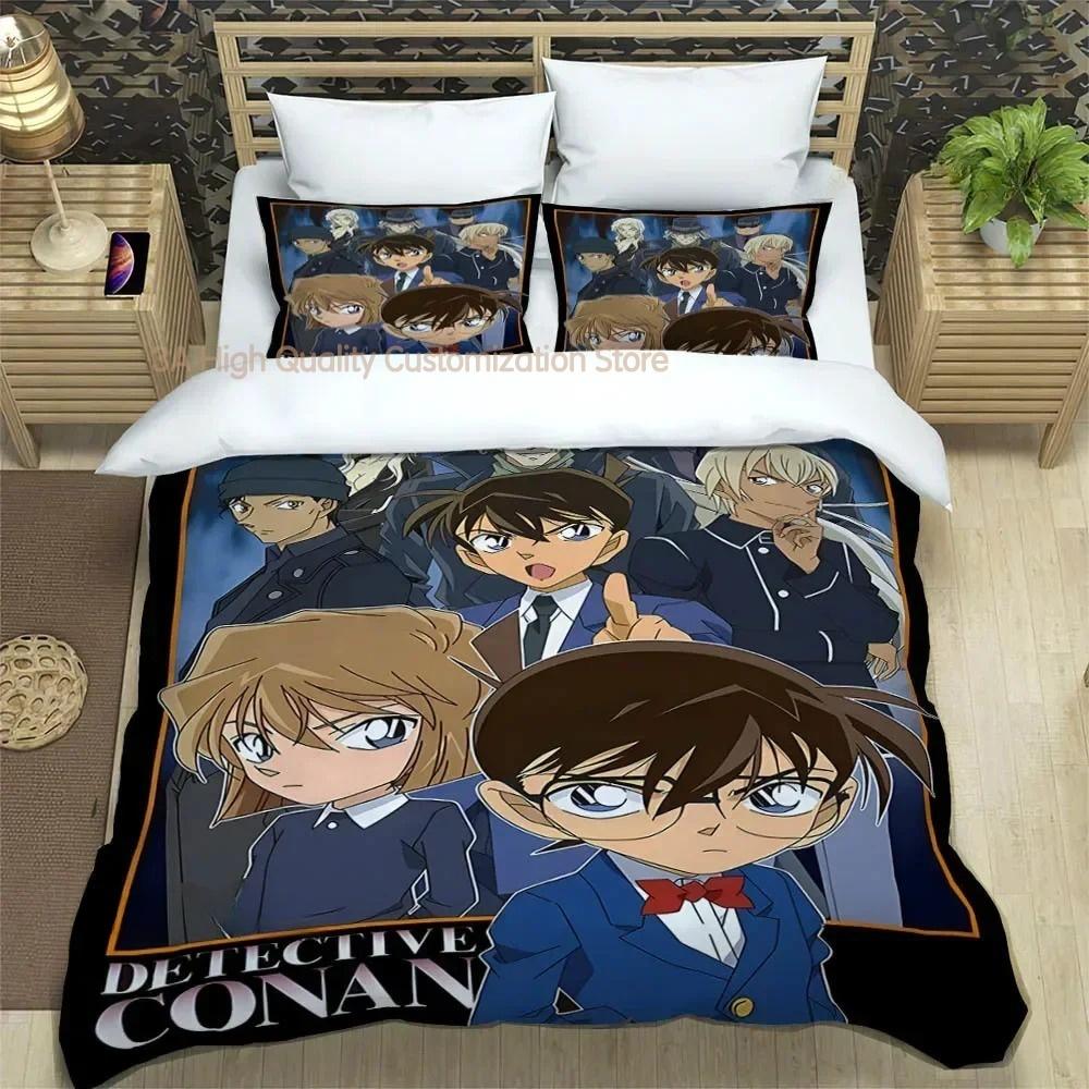 Detective Conan Cartoon Bedding Sets exquisite bed supplies set duvet cover bed comforter set bedding set luxury birthday gift