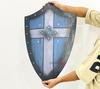 Handmade Wooden Templar Shield: Medieval Knight Cosplay, Home Decor