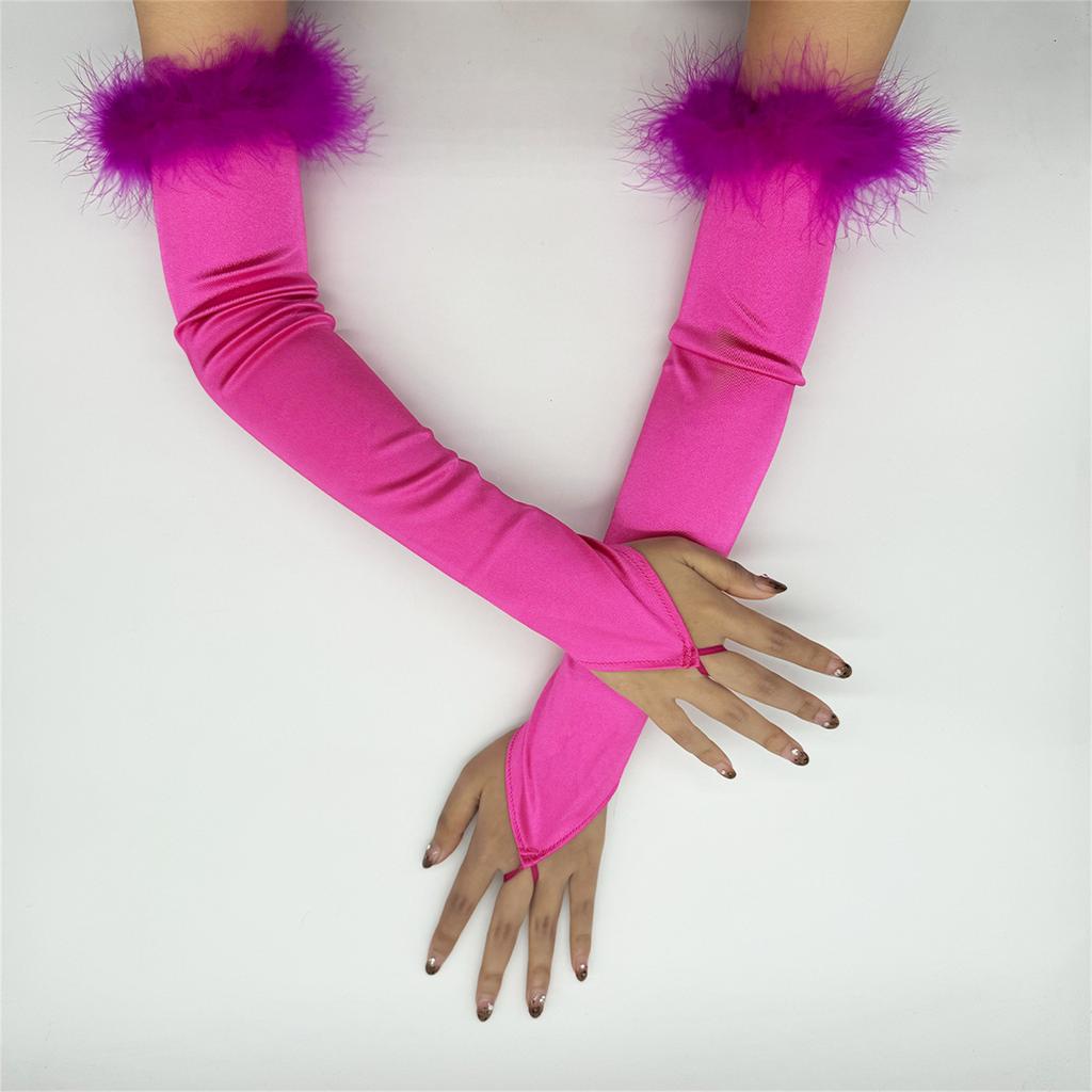 Elegant 1920s Party Fingerless Gloves for Women Long Length Arm Sleeves for Various Occasion Teaparty Dressingup Armwear