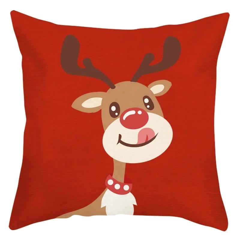 Наволочки с рождественской тематикой Аксессуары для автомобиля Офис Санта-Клаус Гостиная Диван Домашние наволочки