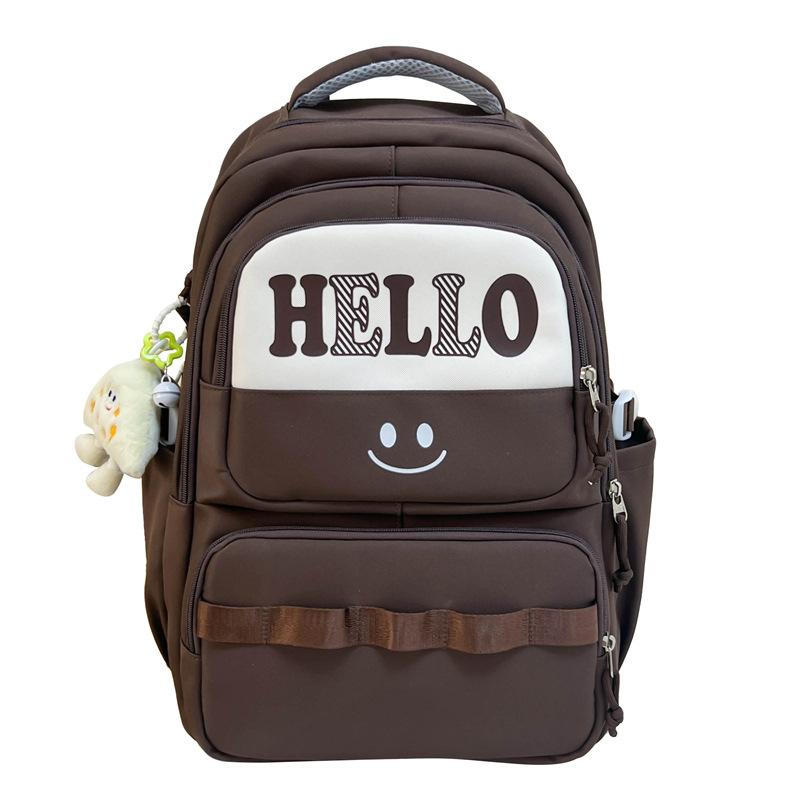 Schoolbag1011 new Korean version of fashion large-capacity college students schoolbag can be set trolley case contrasting color travel waterproof