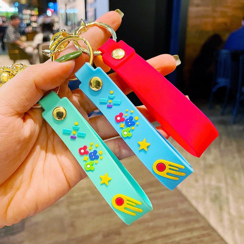 Очаровательный Креативный Красочный Брелок-Медведь-Граффити Идеально Подходит для Пар и Подарков