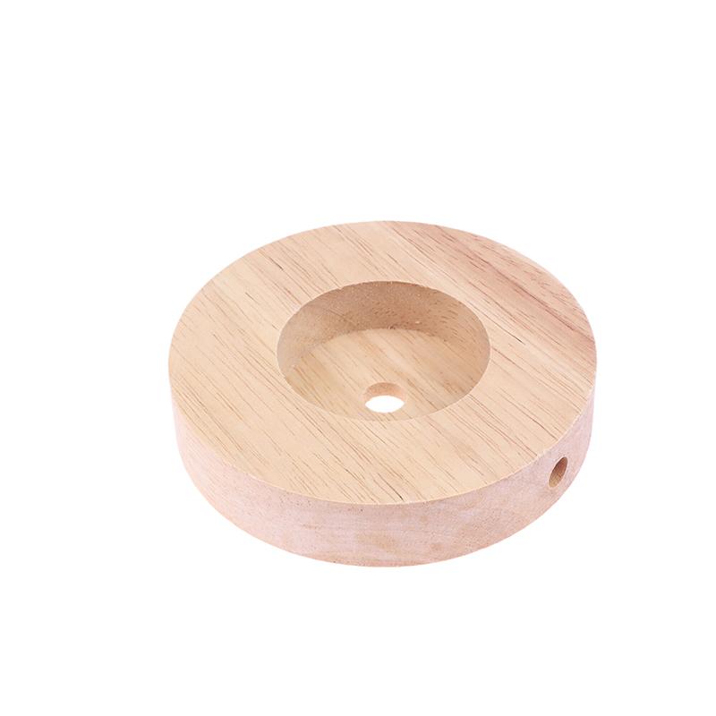 10Cm 12Cm 15Cm Wood Table Lamp Base Round Solid Wood Display Lamp Base Light Parts Stand For Diy Table Lamp Bases