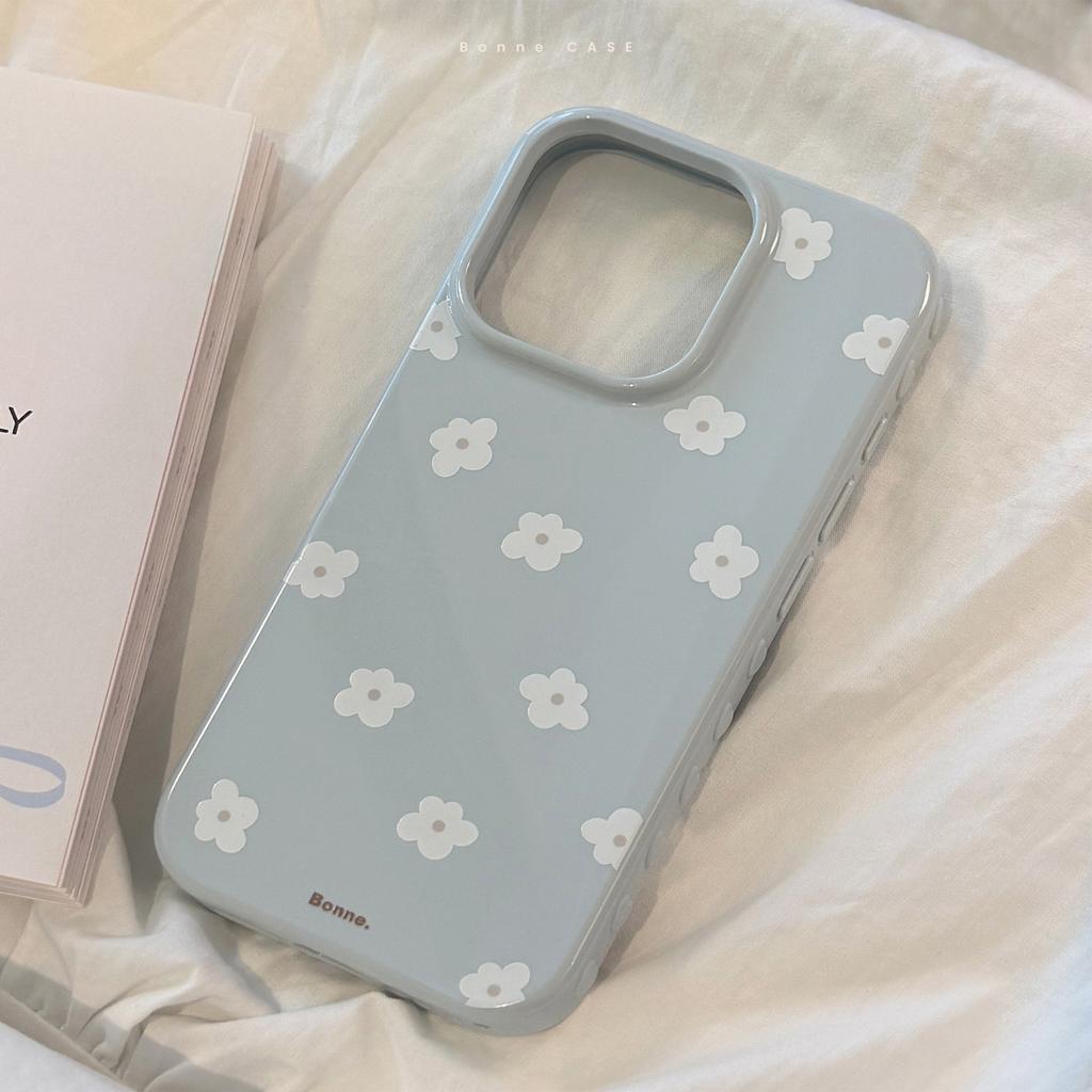 White Tea Flower for Apple 16 Phone Case for IPhone17promax for 15 Gentle Fresh 12 Silicone Soft 13