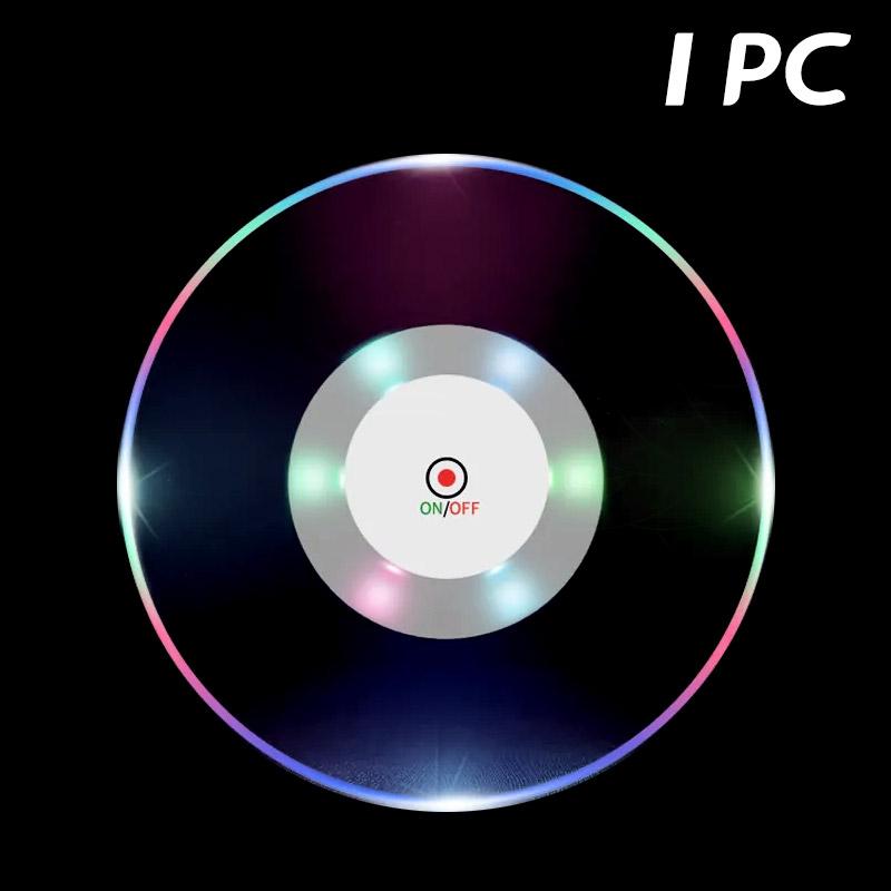 1/10/20/30 шт. светодиодные подставки под стаканы с подсветкой наклейки для бутылок ликера светящиеся чашки коврики для клубов, баров, вечеринок, автомобилей, свадебных ваз декор