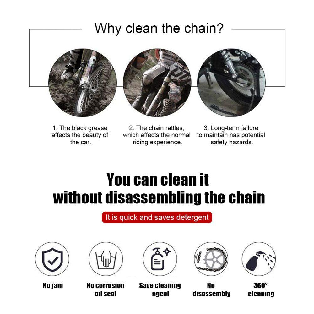 Brush Motorcycle Chain Cleaner Bicycle Chain Clean Brush Gear Chain Brush Bike Chain Cleaner