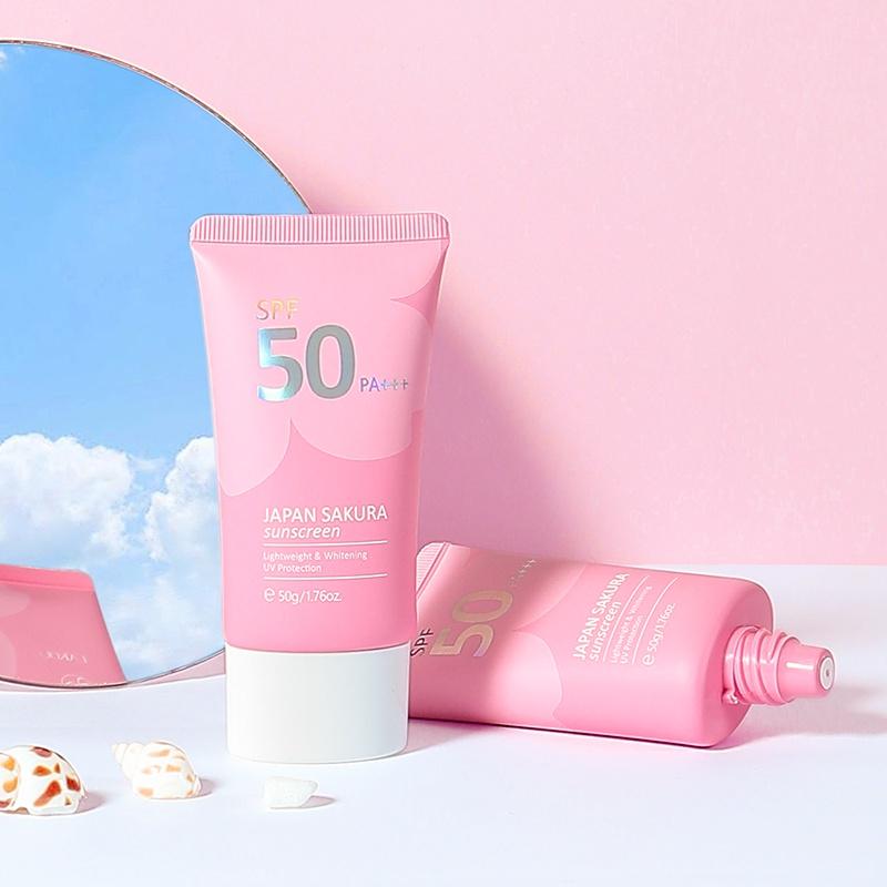 LAIKOU Солнцезащитный крем для лица Japan Sakura SPF50, солнцезащитный крем для защиты от ультрафиолетовых лучей PA+++, 50 г