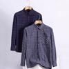 Cotton Plaid Shirts Man Long Sleeve Regular Fit Checked Design Men Casual Shirt with Chest Pocket Autumn Spring Leisure Male Office