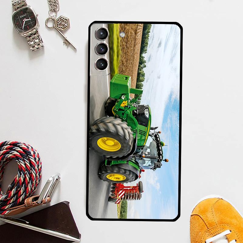 Фермерский трактор Чехол для Samsung Galaxy S24 Ultra S23 S22 S21 Plus S20 FE S8 S9 S10 Note 10 20 Ultra