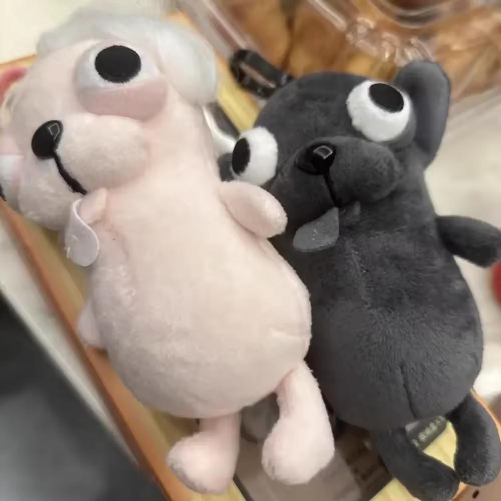 Stuffed Animals Chihuahua Plush Keychain Pendant Stuffed Toy Chihuahua Doll Weird Cute Realistic Plush Chihuahua Kids Gifts Toy