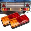 Trailer Rear Tail Lamp 12V-24V Universal Tail Brake Stop Indicator Lamp for Caravan Truck Trailer Boat Bus RV Camper 10 LED