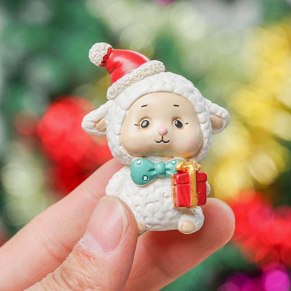 Игрушки Дед Мороз Мультяшный Рождественская Фигурка Настольные Украшения Кукольный домик Декор Микро Ландшафт