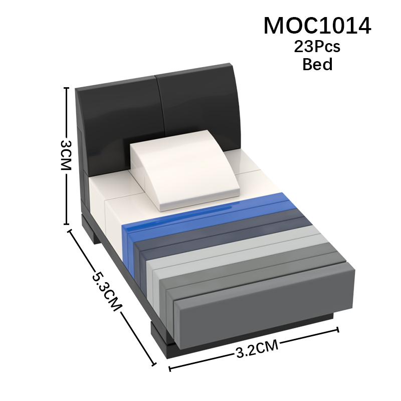 Город Фигурки Мебель Набор Игрушки Модель MOC Кирпичи Детская коляска Стол Диван Кровать Пианино Кухня Ванная Строительные блоки Подарок