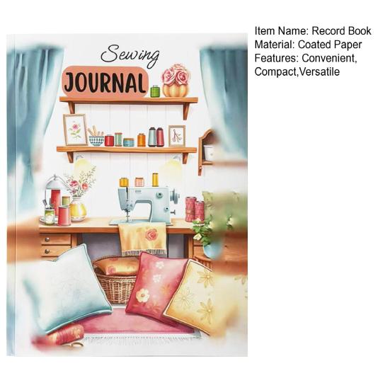 Yousheng Sewing Project Journal Thick Paper Log Book for Daily Quilting & Stitching Records Personal Diary Project Notes Gift for Sewing Enthusiasts