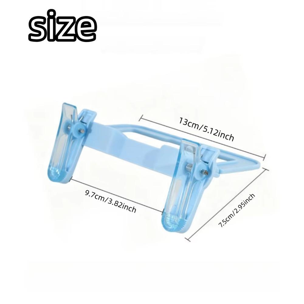 Stationery Dual-Head Clip Non-slip Adjustable Fixed Clip Book Page Holder for Hands-Free Use