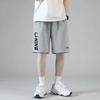 Li Ning Спортивная Модная Серия Логотип Буквенный Пуловер Футболка с Коротким Рукавом Шорты Миди с Завышенной Талией Повседневный Спортивный Комплект Унисекс Комплект AHSU835-1+AKSU747-2
