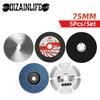 5 шт./компл. 75 мм отрезной диск 3 дюйма шлифовальный круг металл деревообрабатывающий камень мрамор резка шлифовальный пильный диск для мини угловой шлифовальной машины