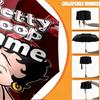 Custom Name Personalized Betty Boop Print Umbrella, Auto Open Close, 8‑Rib Sturdy Frame, Commute Camping Hiking Use, Birthday Gift