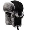 Furry Lined Trapper Hat with Ear Flap Winter Warm Thicken Earflaps Hat Hunting Hat Windproof Cycling Hat for Men Women