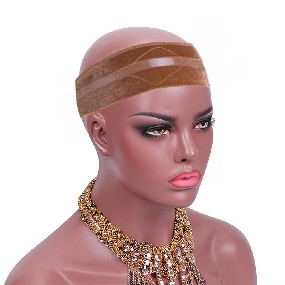 Comfortable Velvet Wig Fixing Strap Silicone Anti-slip Wig Edge Strap  For Lace Frontal Wigs