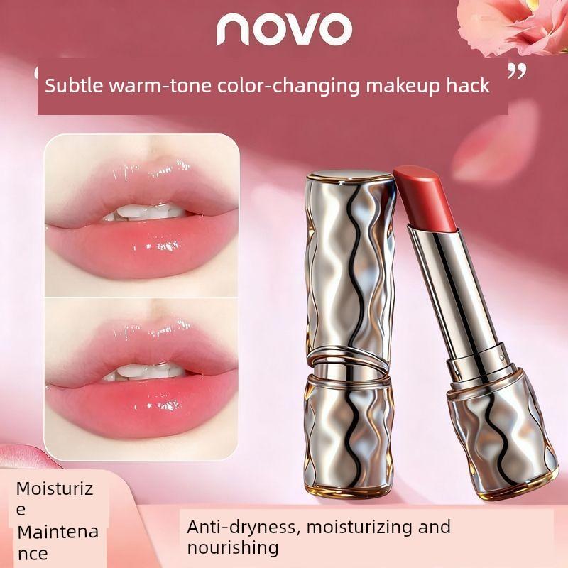 Novo Lip Balm for Women, Moisturizing, Hydrating, Anti-Dry and Cracked, Tinted Lip Balm, Lipstick, Nude Color, Whitening, Daily Light Makeup