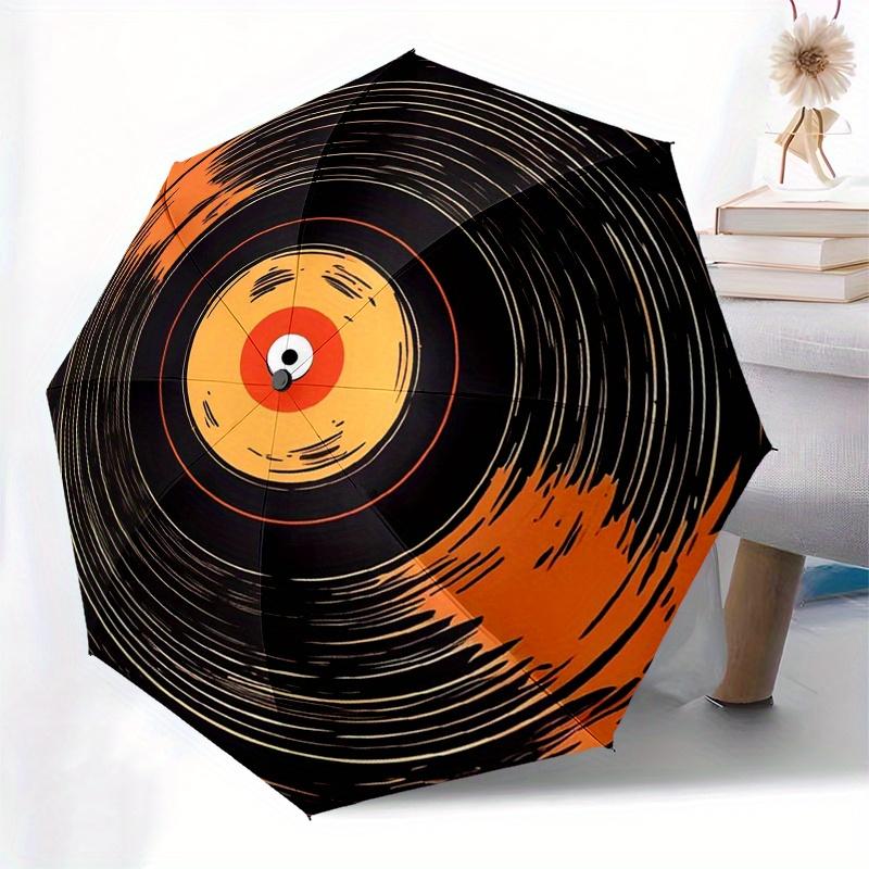 Vibrant Vinyl: The Ultimate Music Lover's Collectible Disc Umbrella, Christmas Gift Y365