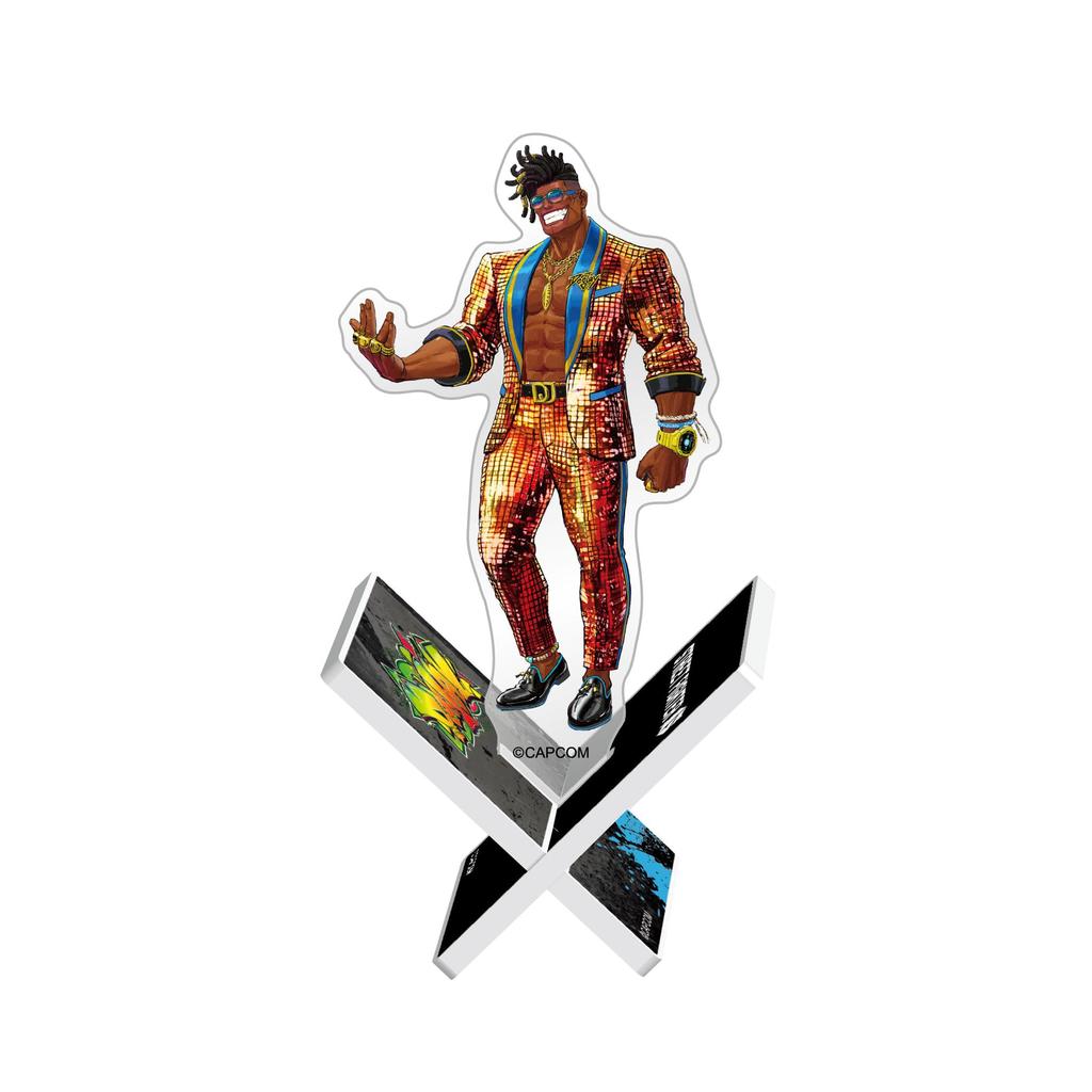 Capcom Batten Acrylic Stand, Street Fighter 6 Dee Jay Outfit 3, Approx. H110 x W60mm, Made of Acrylic