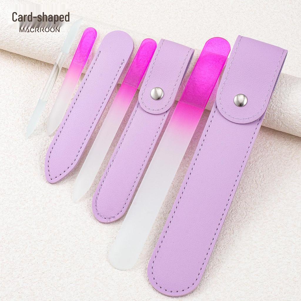 Двусторонний синий нано-кристаллический напильник и баф для ногтей - Инструмент для маникюра с мелким зерном