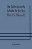 Книга The Dublin University Calendar for the Year 1916-1917 (Volume II)