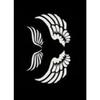 Adhesive Stencil - KI-SIGN - Angel Wings - 7x10 Cm - Reusable - For Textile and Skin