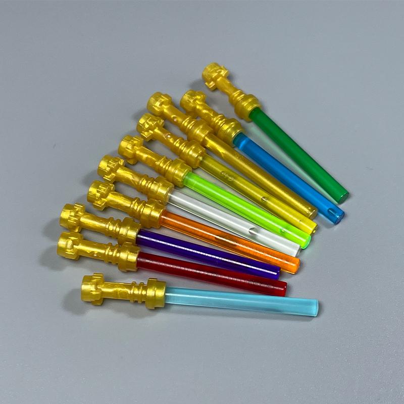 MOC Space Wars Light Saber  Weapon Sword Lightsabered Parts Accessories Building Blocks Toys for Children Kids Gifts 