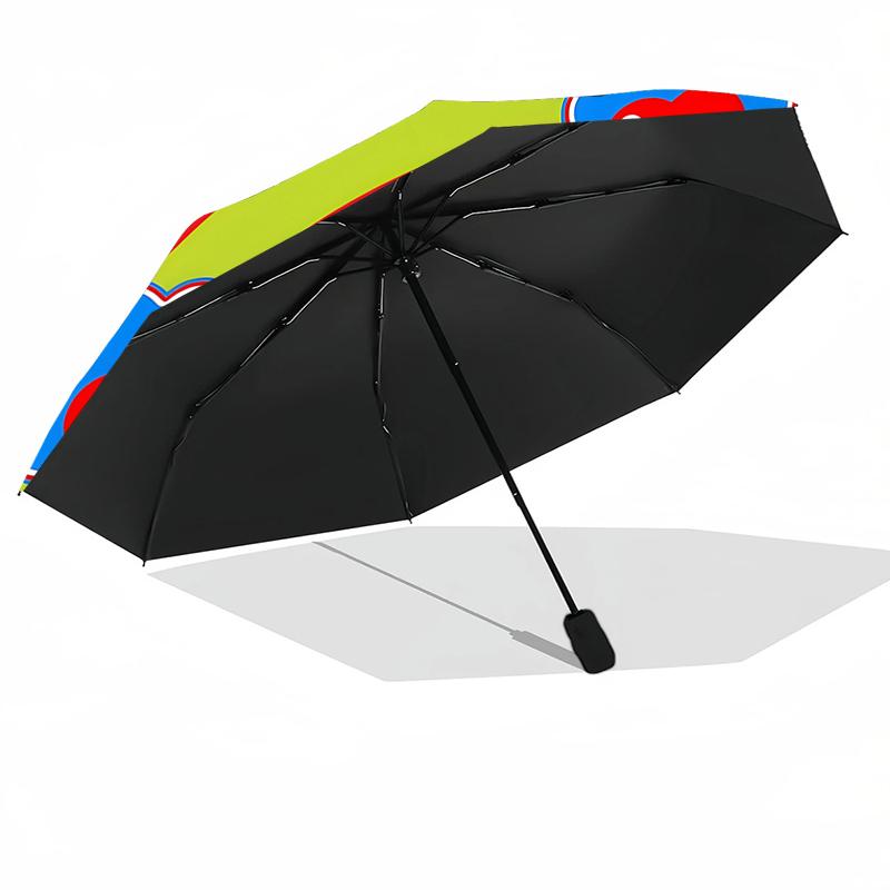 F-FlimFlim Umbrella with Automatic Open/Close & Self-8-Rib Heavy-Duty Umbrella, Compact Travel Umbrella Suitable for Outdoor