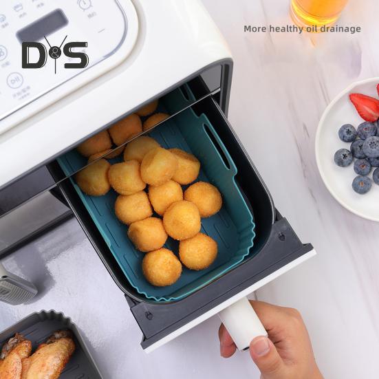 Многоразовый вкладыш для фритюрниц, не липкий, для пищевых фритюрниц, подкладка для воздухофритюрниц, горшок